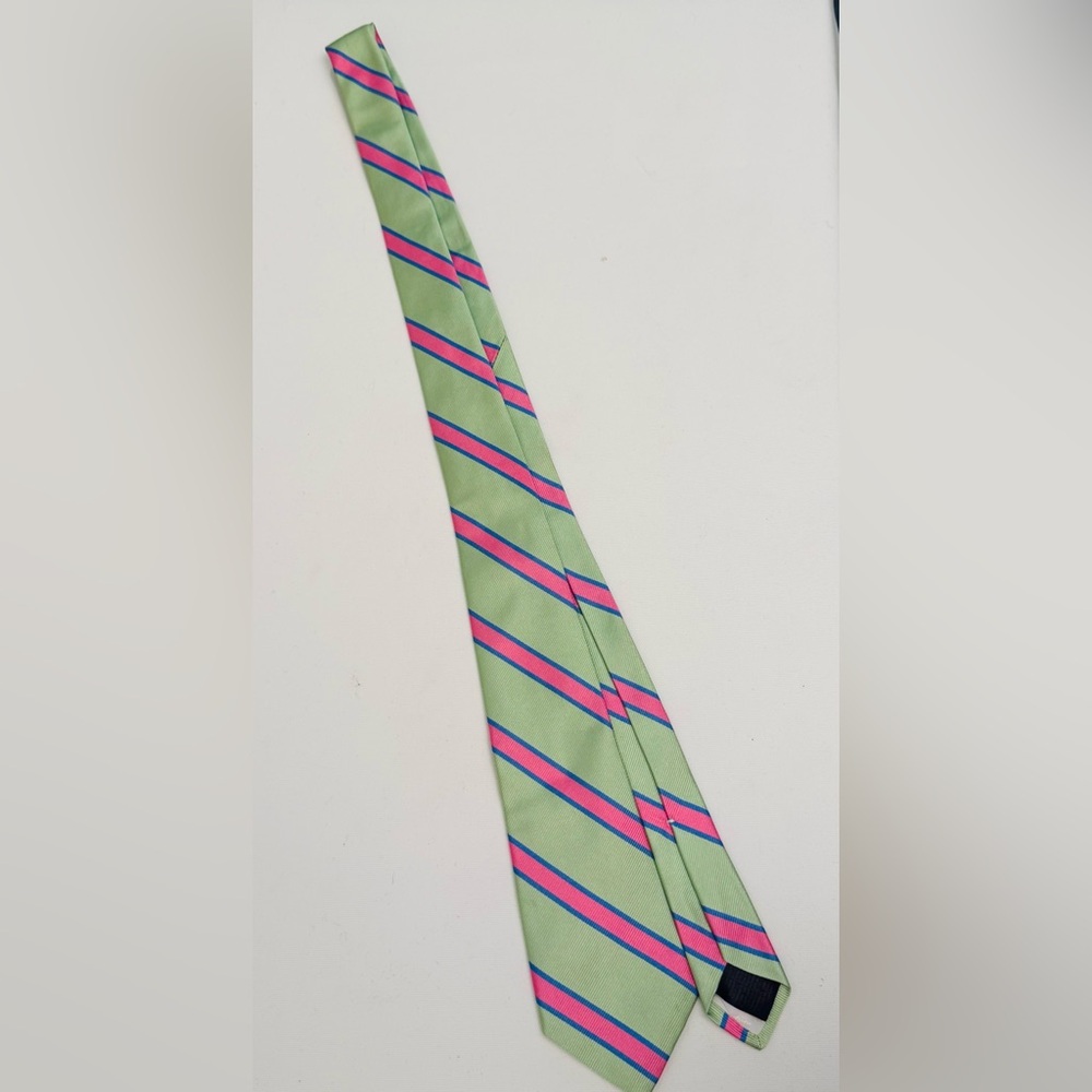 Brooks Brothers Green and Pink Kids Tie